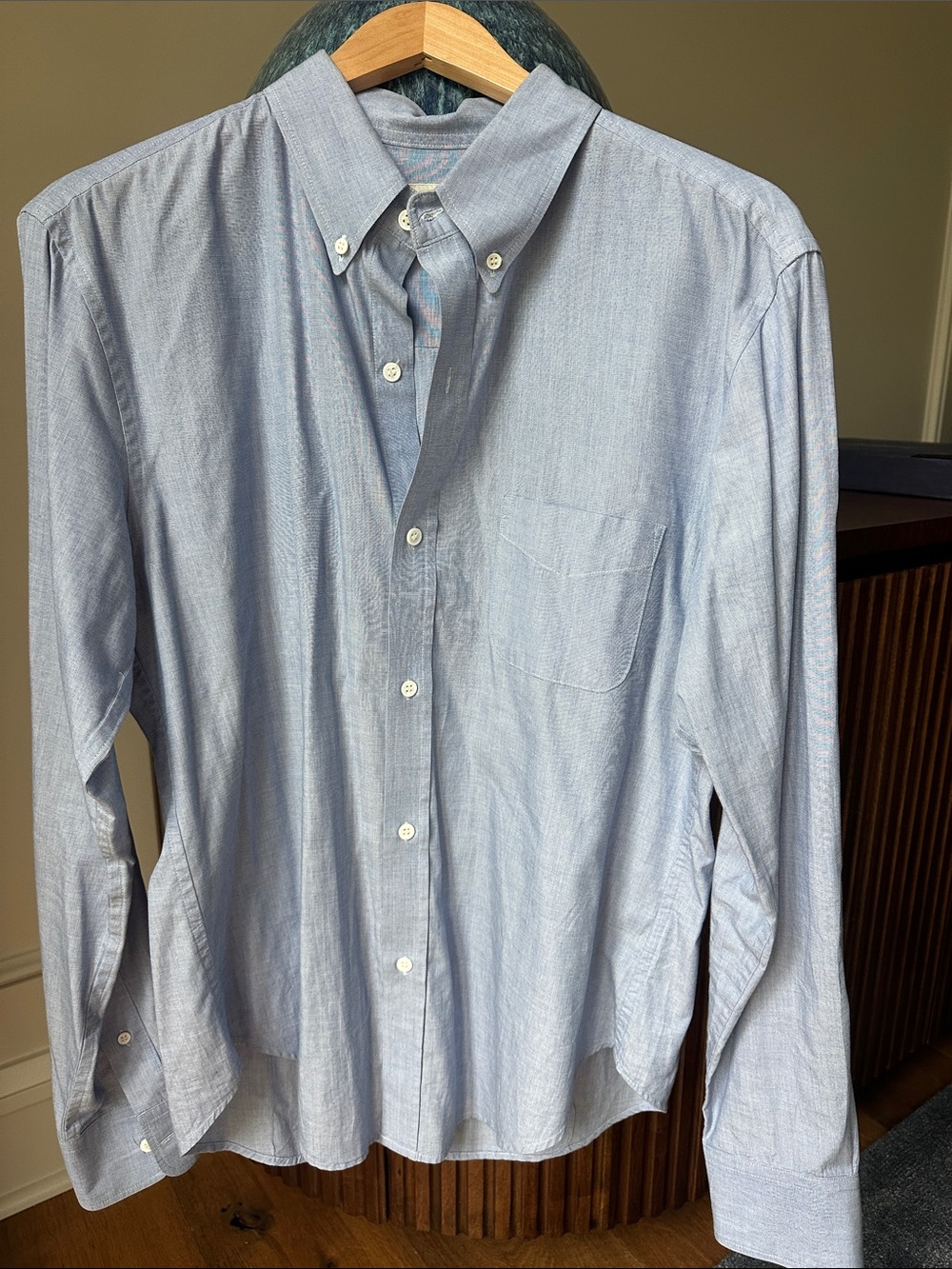 Band Of Outsiders Pale Blue Button-Down Dress Shirt